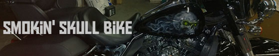 smokin' skull bike